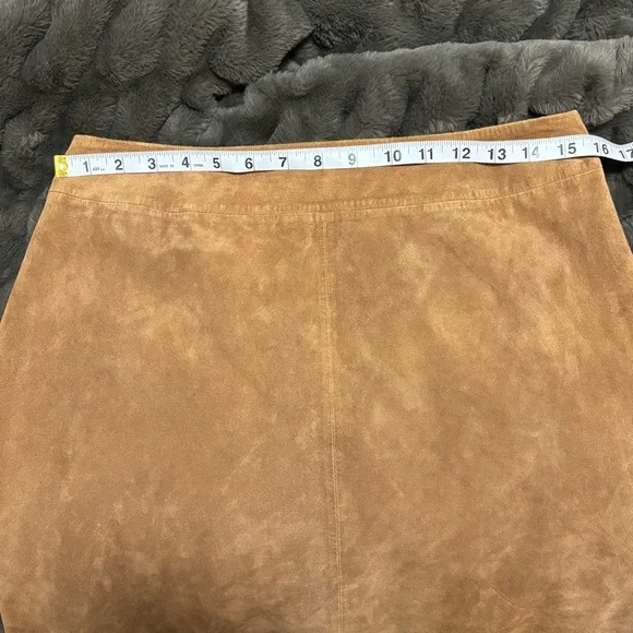 Stunning Vintage Pendleton Camel Brown 100% Leather Maxi Skirt Skirt - Picture 6 of 6